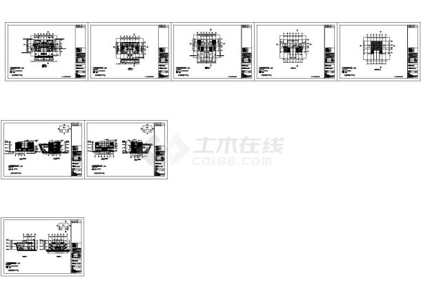 无锡市某245平米3层私人别墅建筑设计CAD施工图-图一