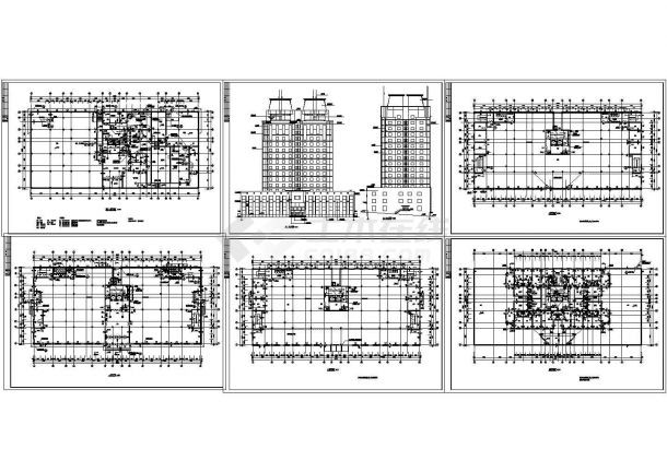 【吉林省】某简单实用的博士后公寓建筑设计施工方案CAD图-图一