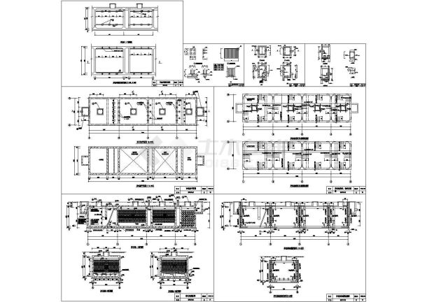 某净化池全套给排水设计施工图纸-图一