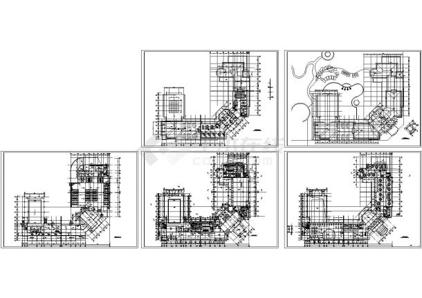 某高档小区现代风格居民住宅建筑平面设计施工CAD图-图一