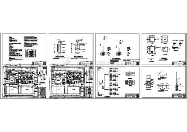 某工厂厂区路灯照明配电设计cad全套电气施工图（含设计说明）-图一
