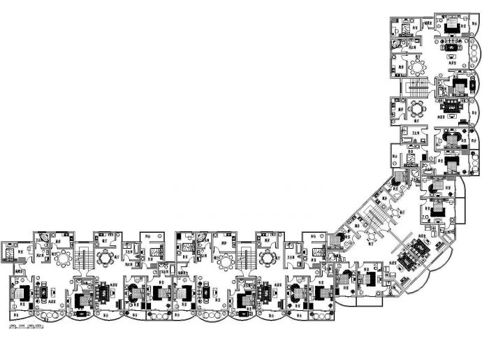 某市高级现代某临街住宅建筑平面设计施工CAD图纸_图1