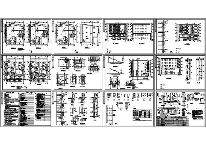某地区大型高层住宅出租屋建筑施工设计完整CAD图_图1