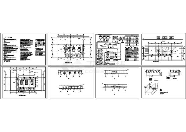 经典两套制冷机房整套设计cad施工图纸（含设计说明）-图一