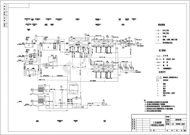 某色料厂工艺流程图cad设计（附带高程及PID图）-图一