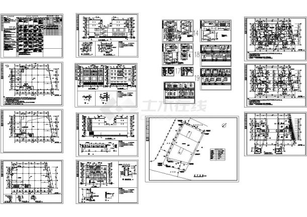某地区不规则住宅楼建筑设计方案施工CAD图纸-图一