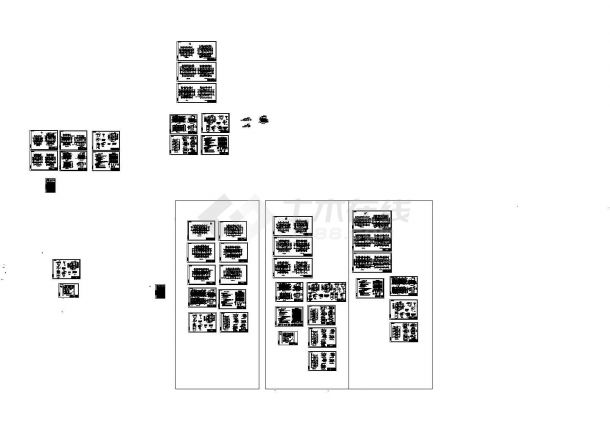 某多层框架结构别墅洋房设计cad全套建筑施工图（含设计说明，含5套设计）-图一