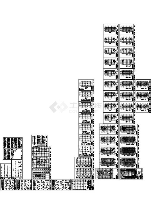 [安徽]26层框架剪力墙结构住宅结构施工图-图一