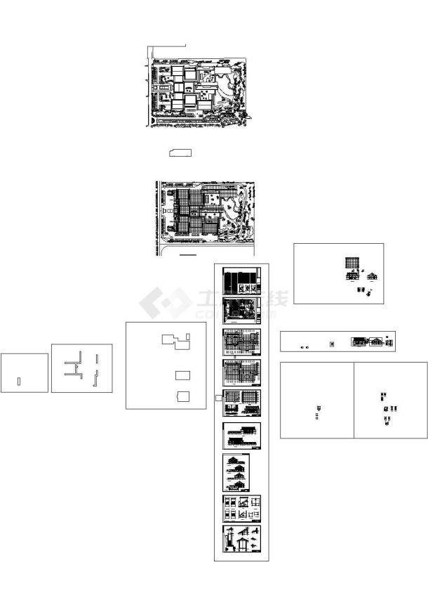 [河南淮阳]某明清风格酒店设计建筑施工图-图一