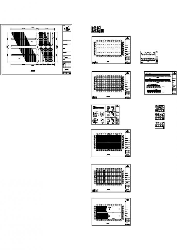 厦门某公司纺织城钢结构设计CAD图纸_图1