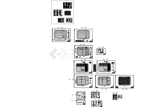厂房设计_排架结构厂房建筑结构施工设计图-图一