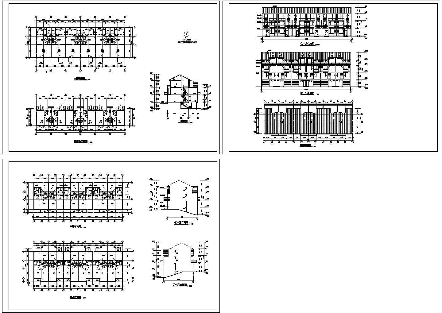 某地区多层建筑设计完整施工CAD图纸