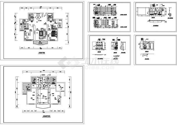 某地区多层住宅建筑完整平立面设计施工CAD图纸-图一
