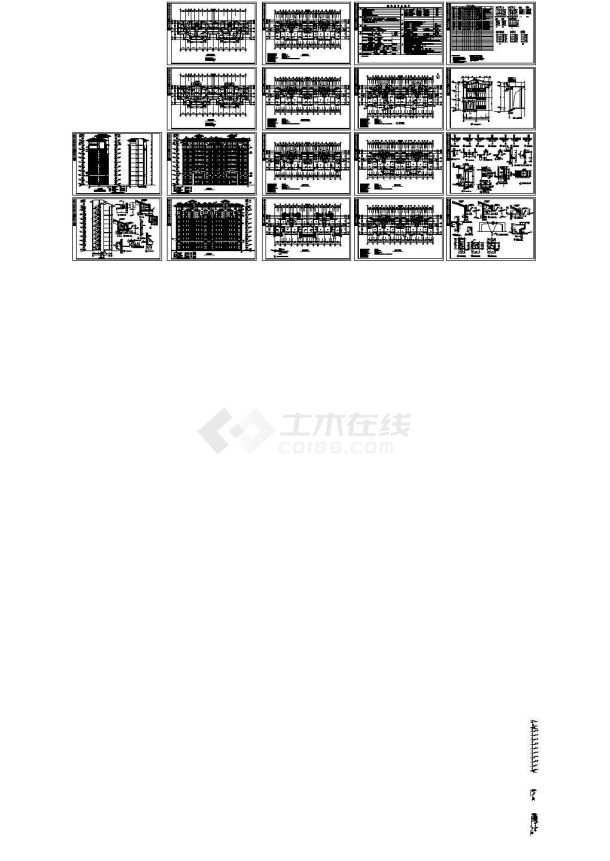 某地高档小高层住宅建筑施工图-图一