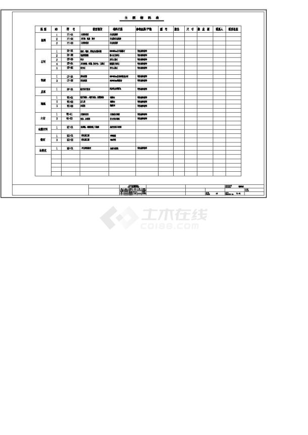 北欧简约风格两居室装修设计施工图-图二