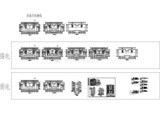 某住宅楼电气平面CAD设计施工图-图一