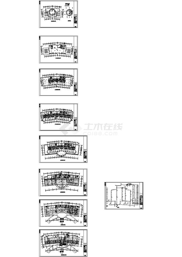 某十一层综合楼消防给水系统设计图，9张图纸-图一