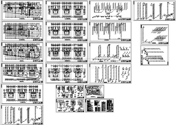 某十五层住宅楼给排水设计图，19张图纸-图一