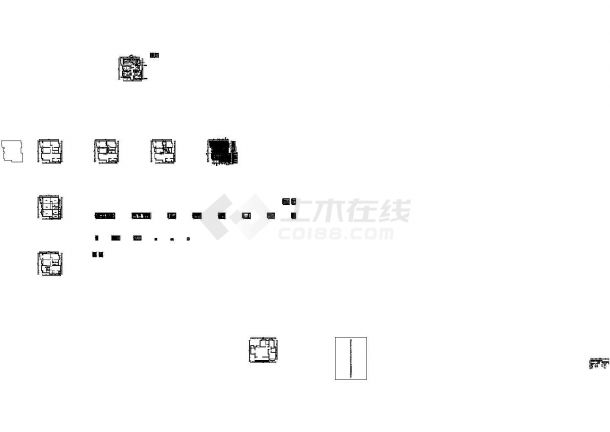 四川成都样板间装修施工图-图一