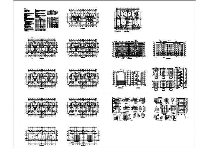 某地区现代经典复式居民建筑设计方案施工图纸_图1