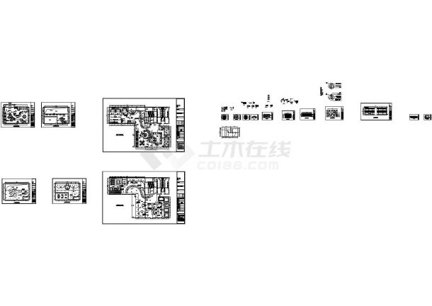 1000平米会所式西餐厅方案装修设计cad施工图-图一