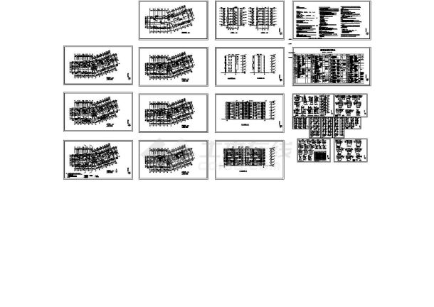 无锡某小区多层住宅建施图-图一