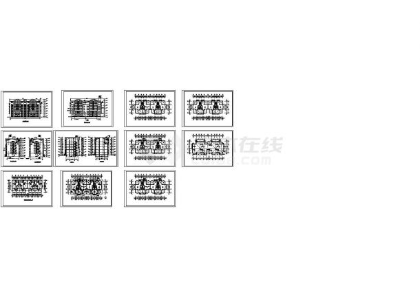 某地精品高档多层住宅楼建筑设计施工图-图一