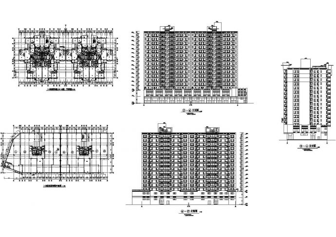 某现代大型商住花园（多幢住宅楼）建筑设计cad全套施工图纸（含总平面图）_图1