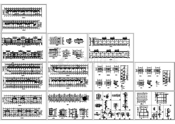 苏州大型厂区多层商业全套建筑cad方案施工设计图-图一