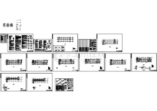 4层框架实验楼结构施工图(桩基础)（含结构设计总说明）-图一