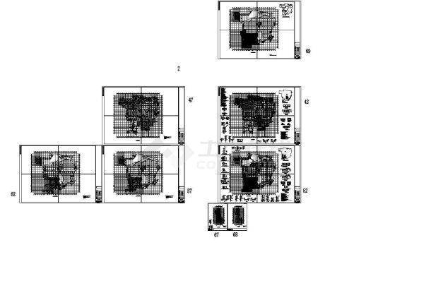 地下二层框架结构地下室结构施工图-图二