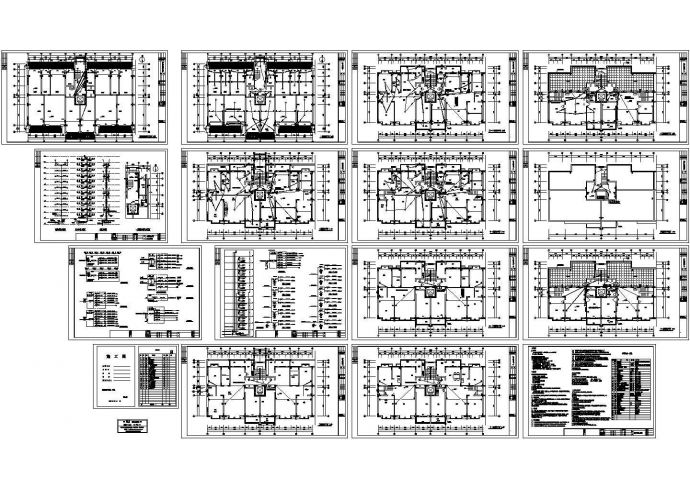 某12层框架结构住宅楼电气设计施工图 cad,含设计说明（绘图细致）_图1