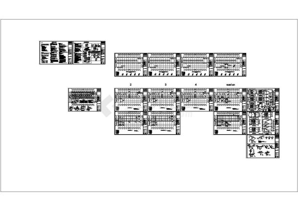 厂房设计_[杭州]四层框架结构厂房结构施工图-图一