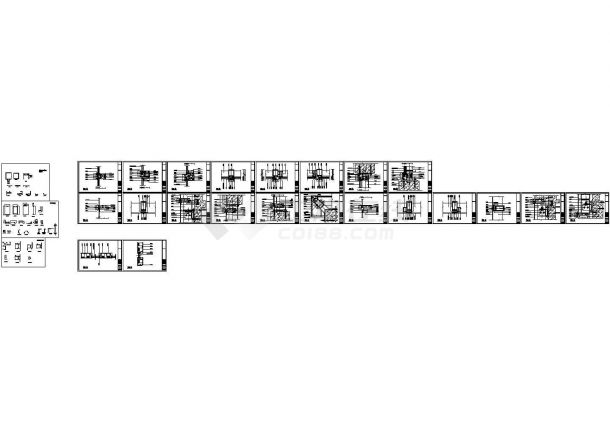 典型120型隔热断桥幕墙设计cad施工节点图（标注详细，种类齐全）-图一