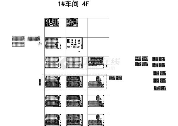 厂房设计_[温州]某四层框架结构车间厂房结构施工图-图一