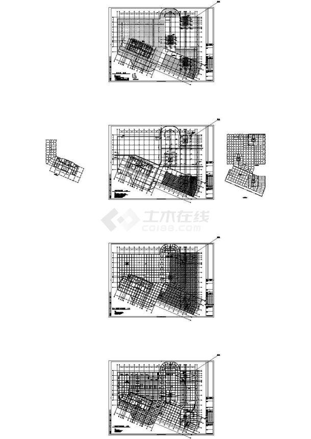 地下一层地上两层商业楼框架结构施工图(含设计说明)-图一