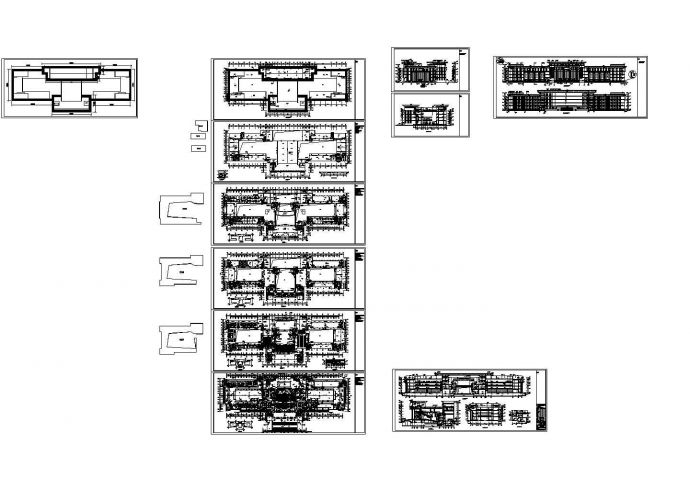 某五层大型公建建筑方案初步图_图1