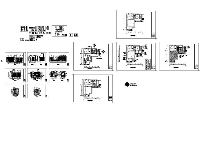 五星酒店大床标间装修设计施工图（34张）_图1