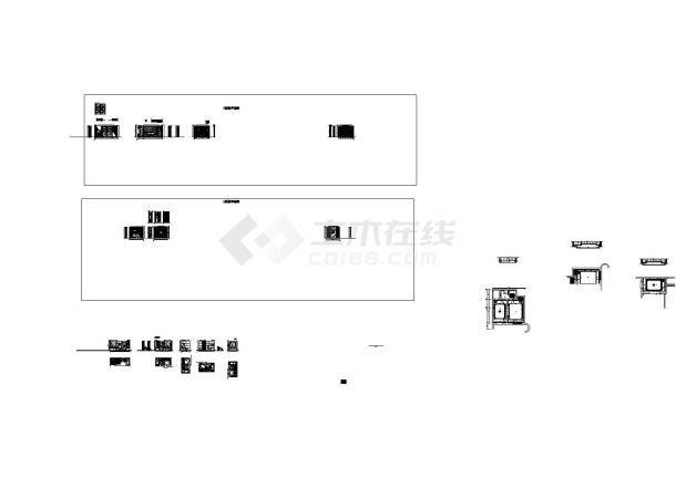 豪华套间D型客房装修施工图（12张）-图二