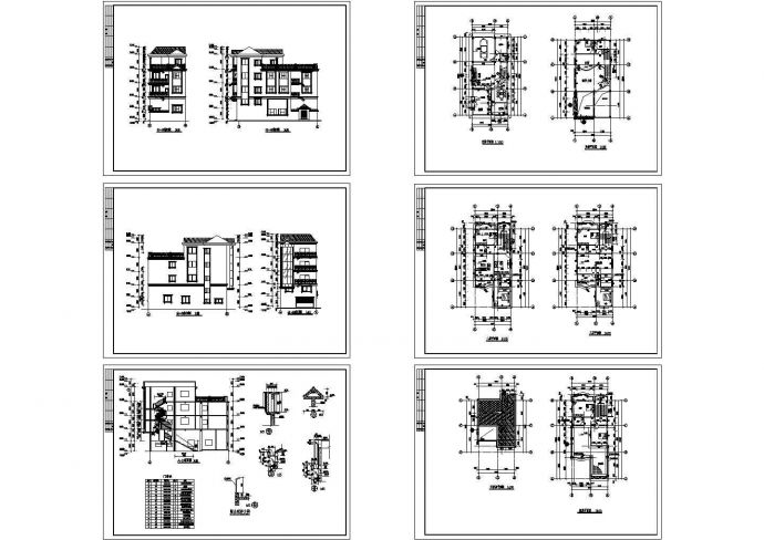 某地私人多层住宅建筑设计施工图_图1