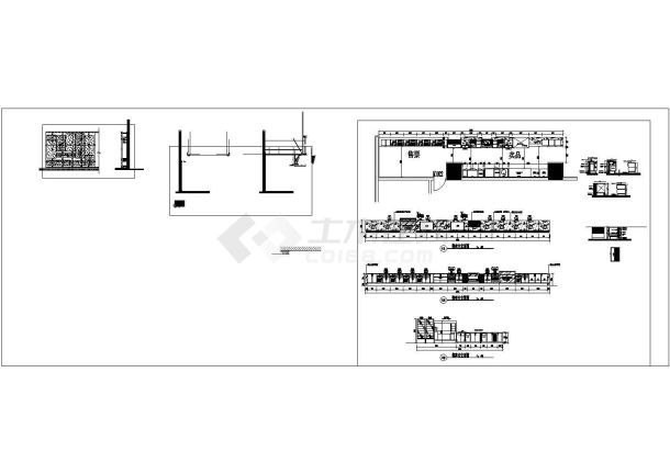 [北京]知名企业现代风格服务大厅室内CAD装修施工图（含效果图）-图一