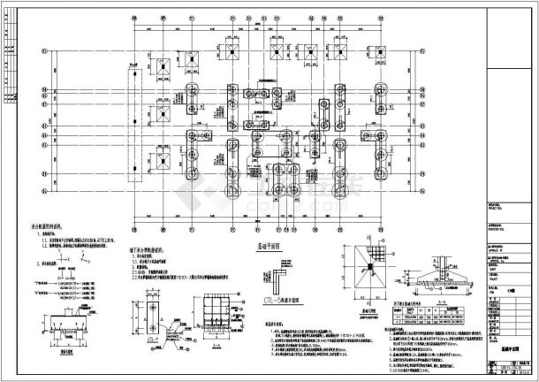 [福建]高层剪力墙结构住宅楼结构CAD施工图-图一
