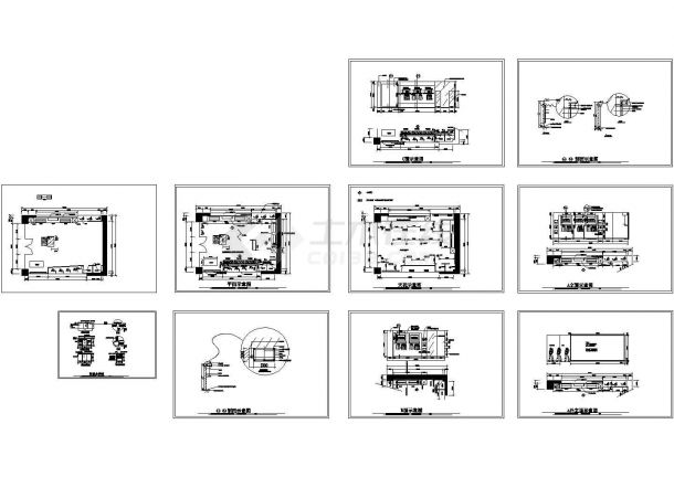 服装专卖店装修cad施工图-图一