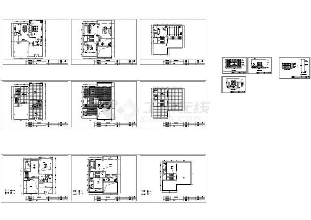 【山西】某中式风格别墅工程全套CAD方案详图-图一