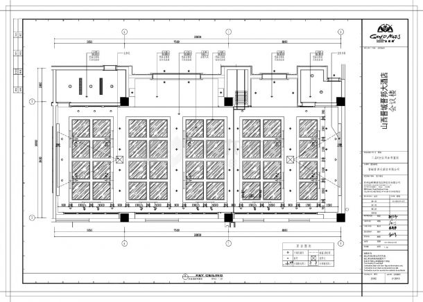 山西晋城晋邦大酒店会议室-二层C分区装饰设计CAD图-图一