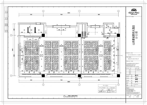 山西晋城晋邦大酒店会议室-二层C分区装饰设计CAD图-图二