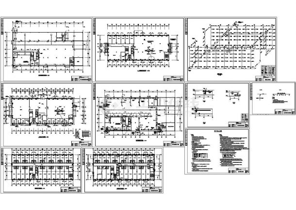 多层综合大楼散热器采暖系统设计施工图（含设计与施工说明）-图二