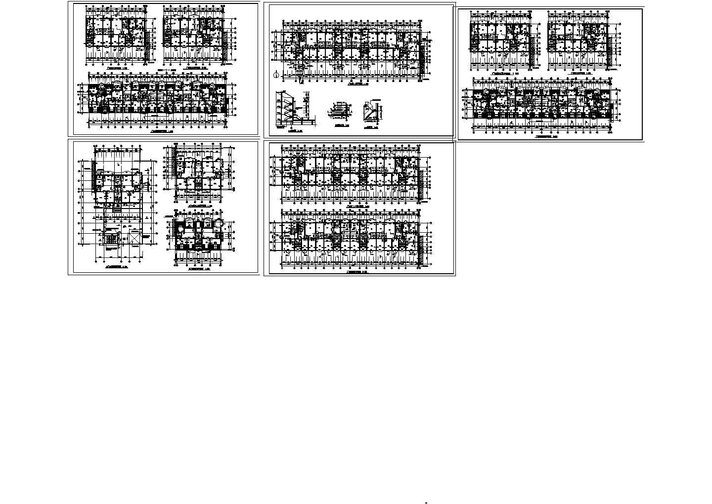 某地区民用小区小高层住宅建筑设计方案施工CAD图纸