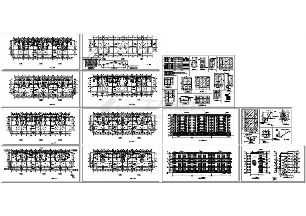 某地区高标准小区商品房建筑设计施工方案CAD图纸-图一