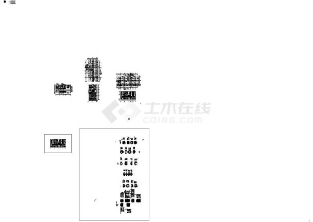 [惠州]现代风格售楼中心室内设计施工图（含效果图）-图二